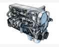 Cummins X15 Truck Engine 3D模型