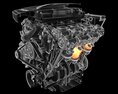 Cutaway Animated V8 Engine Ignition 3D模型