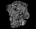 Cutaway Animated V8 Engine Ignition 3D модель