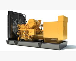 Detailed Gas Generator Engine Modello 3D