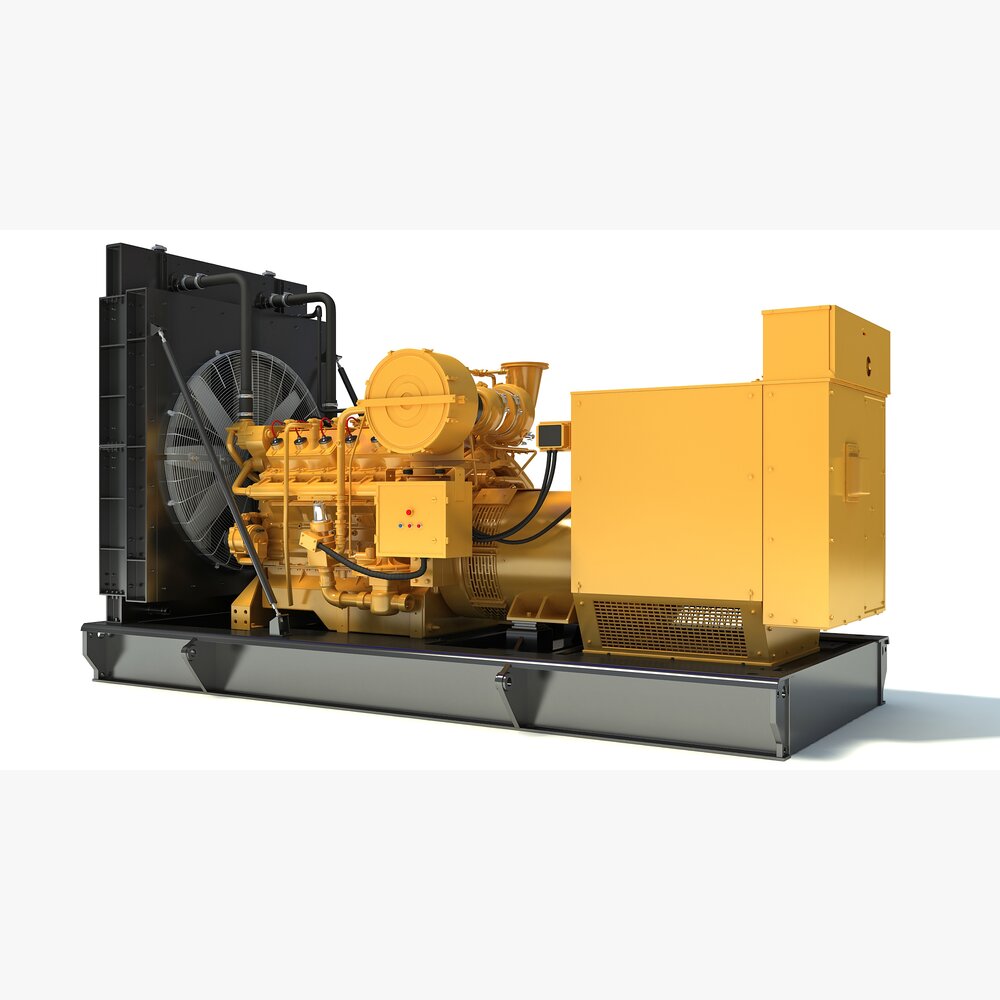 Detailed Gas Generator Engine 3D model