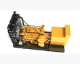Detailed Gas Generator Engine 3d model