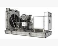 Detailed Gas Generator Engine Modèle 3d