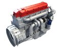 Detailed Heavy-Duty Truck Engine 3d model