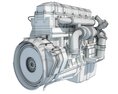 Detailed Heavy-Duty Truck Engine Modèle 3d