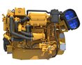 Detailed Marine Propulsion Engine Modelo 3d