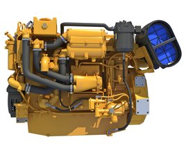 Detailed Marine Propulsion Engine 3D model