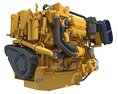 Detailed Marine Propulsion Engine Modelo 3D