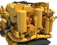 Detailed Marine Propulsion Engine Modello 3D