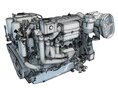 Detailed Marine Propulsion Engine 3D 모델 