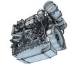Detailed Marine Propulsion Engine Modelo 3d