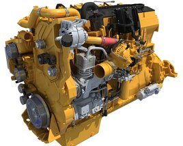 Detailed Truck Engine Modelo 3d
