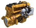 Detailed Truck Engine 3D 모델 