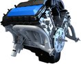 Detailed V8 Engine Modelo 3d