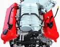 Detailed V8 Motor 3d model