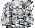 Detailed V8 Motor 3D-Modell