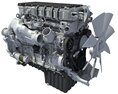 Detroit DD16 Truck Engine 3D 모델 