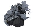 Detroit DD16 Truck Engine 3D-Modell