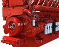 Diesel Engine Cummins 16 Cylinders 3D модель