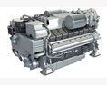 Diesel Marine Engine For Yachts Vessels And Ships 3D-Modell