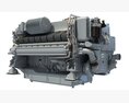 Diesel Marine Engine For Yachts Vessels And Ships 3Dモデル
