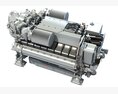 Diesel Marine Engine For Yachts Vessels And Ships 3D модель