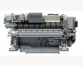 Diesel Marine Engine For Yachts Vessels And Ships 3D-Modell
