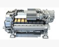 Diesel Marine Engine For Yachts Vessels And Ships 3D 모델 