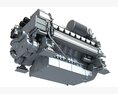Diesel Marine Engine For Yachts Vessels And Ships 3Dモデル