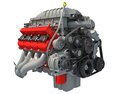 Dodge Challenger Supercharged HEMI Demon V8 Engine Modelo 3D