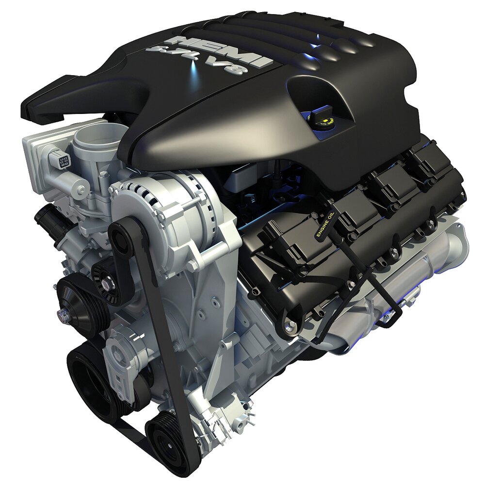 Dodge Ram V8 Engine Modelo 3D