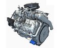 Duramax Diesel V8 Turbo Engine 3d model