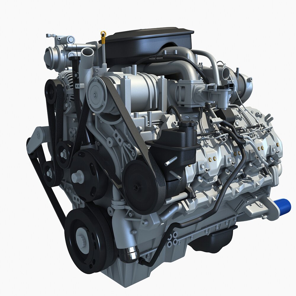 Duramax V8 Engine 3D model