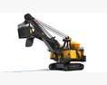 Electric Mining Rope Shovel 3D 모델  front view