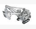 Electric Mining Rope Shovel 3D-Modell