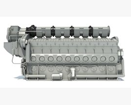 EMD Locomotive Electro-Motive Diesel Engine Modelo 3d