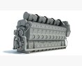 EMD Locomotive Electro-Motive Diesel Engine 3Dモデル