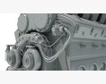 EMD Locomotive Electro-Motive Diesel Engine 3D 모델 