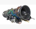 Eurojet EJ200 Military Turbofan Jet Engine 3Dモデル