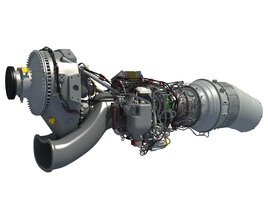 Europrop TP400-D6 Turboprop Engine For Airbus A400M 3D model