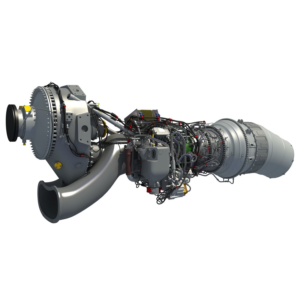 Europrop TP400-D6 Turboprop Engine For Airbus A400M Modèle 3D