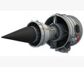 Fanjet Turbofan Engine Modelo 3D
