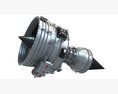 Fanjet Turbofan Engine 3D-Modell