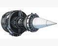 Fanjet Turbofan Engine 3D 모델 