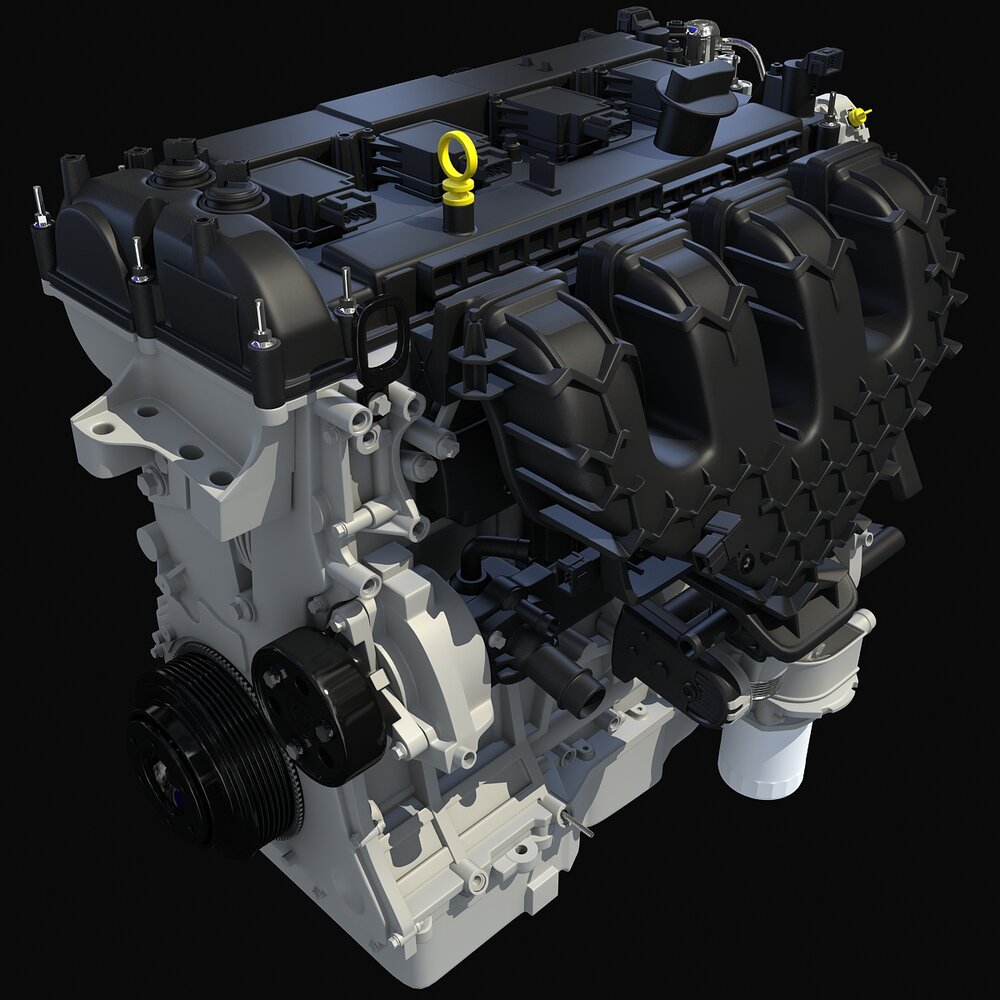 Ford Escape Engine 3d model