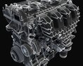 Ford Escape Engine 3D 모델 