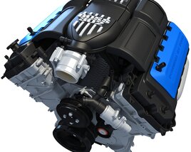 Ford Mustang Boss 302 V8 Engine Modèle 3D