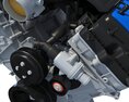 Ford Mustang Boss 302 V8 Engine 3D модель