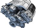 Ford Mustang Boss 302 V8 Engine Modelo 3d