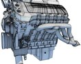Ford Mustang Boss 302 V8 Engine 3d model